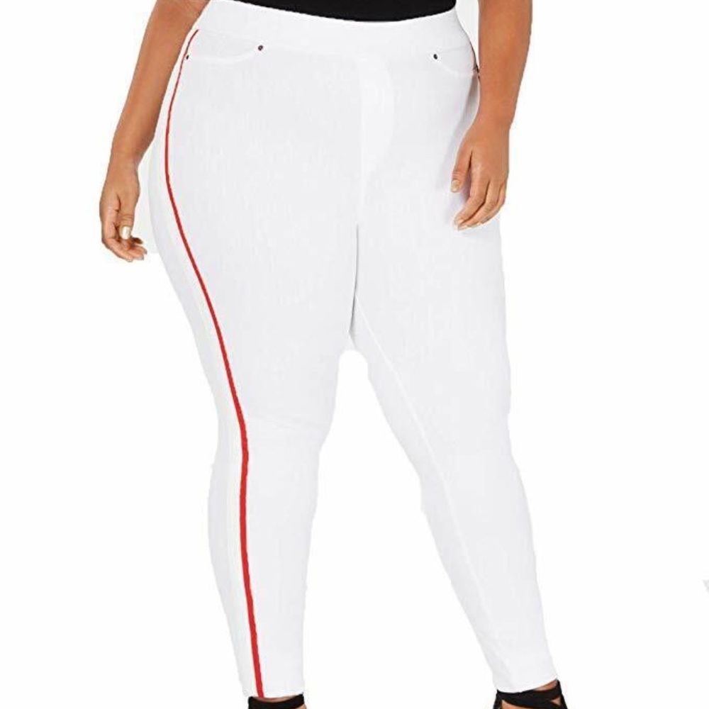 (NWT) HUE Women's Racer Stripe Original Denim Leggings